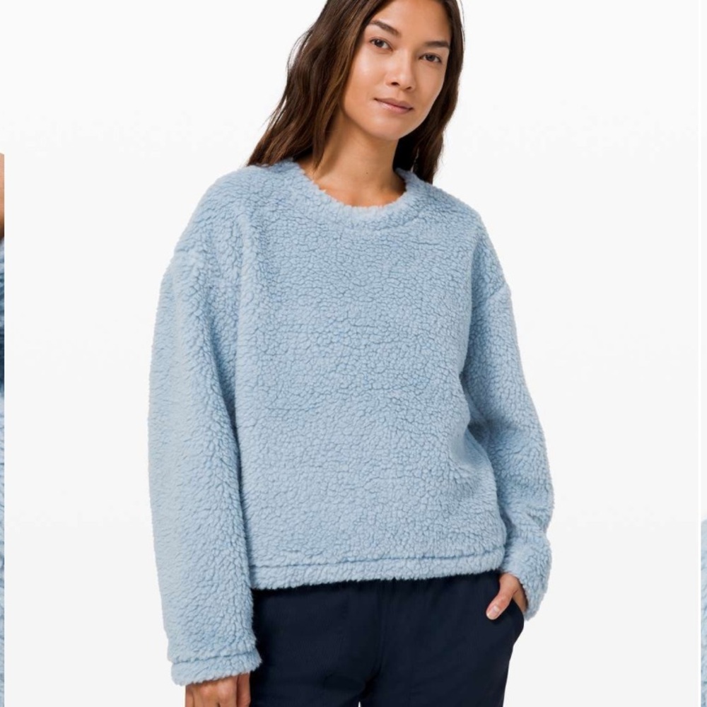 Lululemon Wool Whenever Crew Wool Blend Sherpa Fleece Size 4